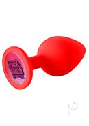 The 9`s - Booty Talk Silicone Butt Plug F Yeah - Red